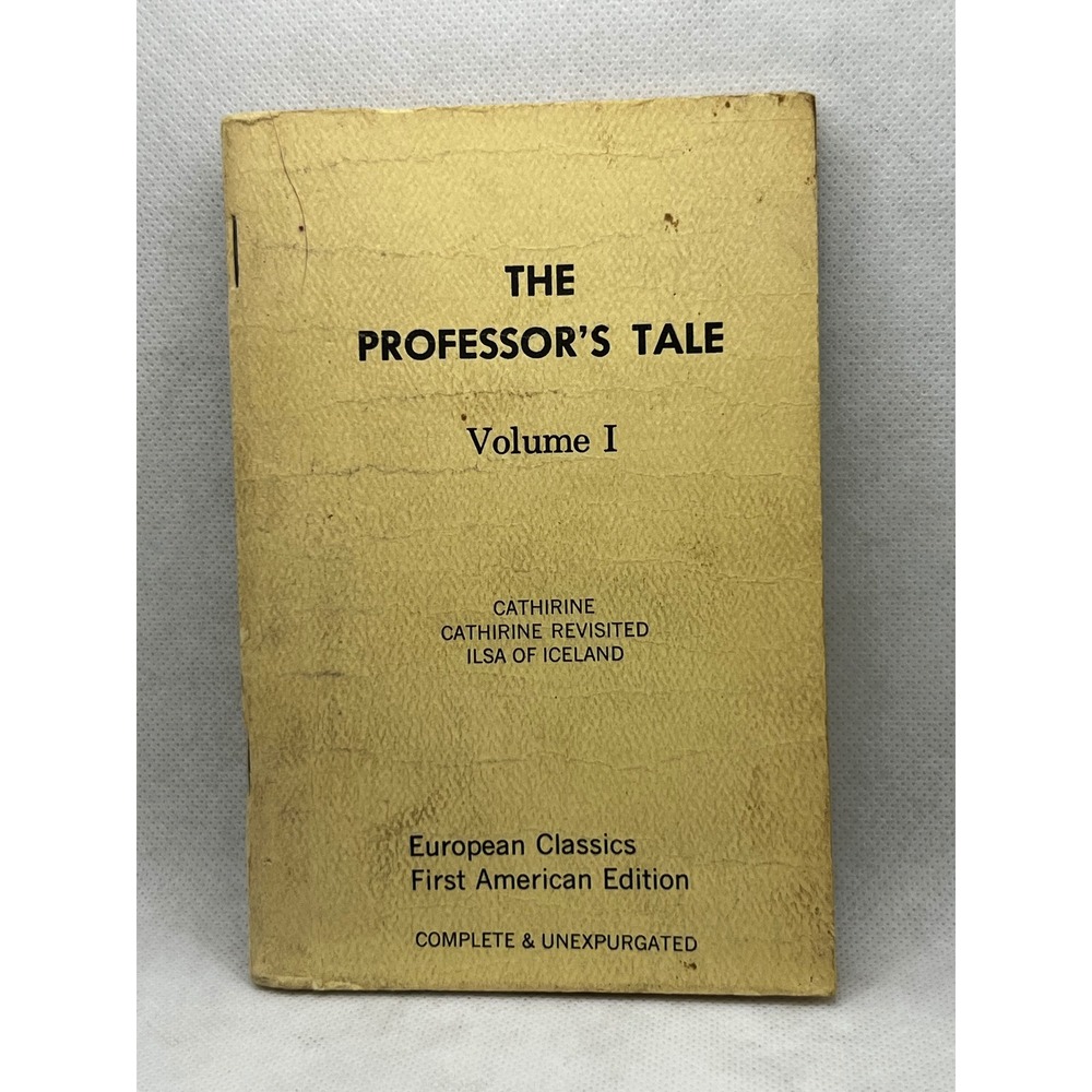 1967 The Professor's Tale Vol I Vintage Erotica First American Edition